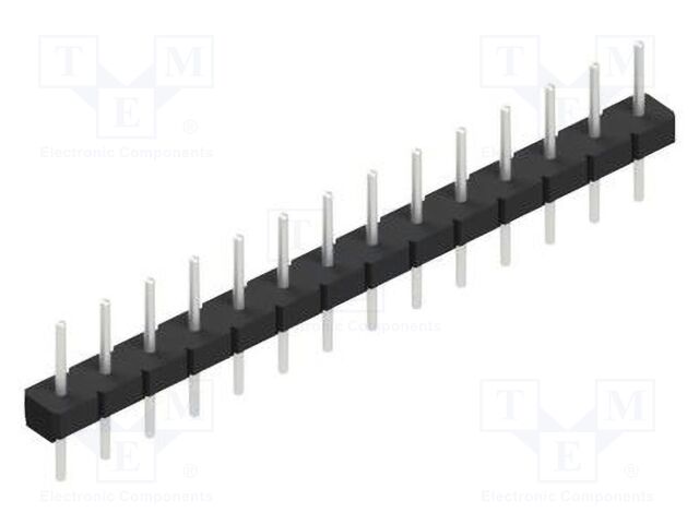 Connector: pin strips; pin header; male; PIN: 14; 2.54mm; THT; 1x14