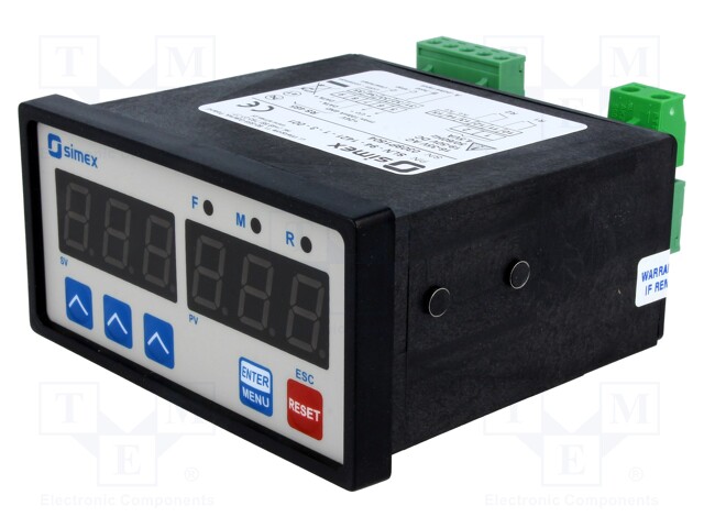 Counter: electronical; 2x LED; pulses; 999; supply; IP65
