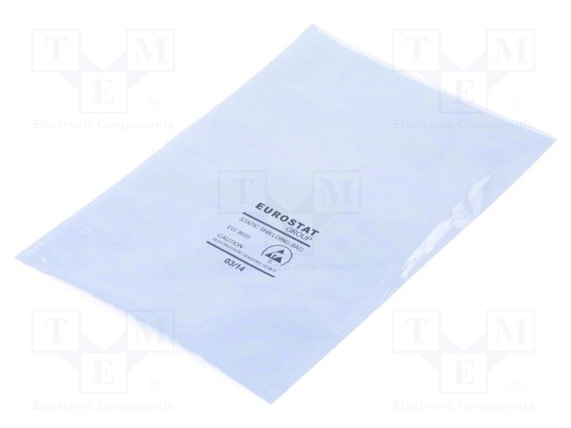 Protection bag; ESD; L: 203mm; W: 127mm; D: 50um; Features: open