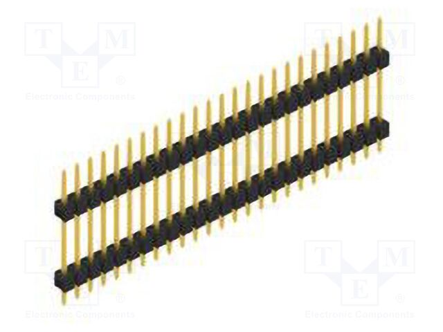 Connector: pin strips; pin header; male; PIN: 25; 2.54mm; THT; 1x25
