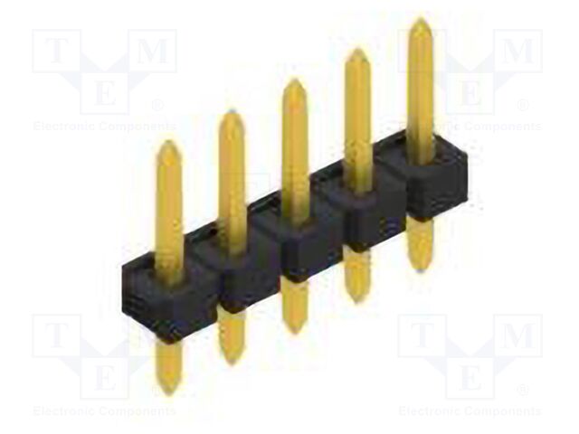 Connector: pin strips; pin header; male; PIN: 5; 2.54mm; THT; 1x5