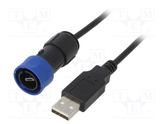 Transition: adapter cable; bayonet; USB Buccaneer; IP68; 2m