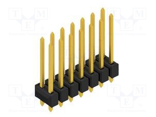Connector: pin strips; pin header; male; PIN: 14; 2.54mm; THT; 2x7