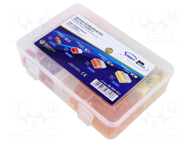Quick splice; spring clamp; 600V; for cable; 120pcs.