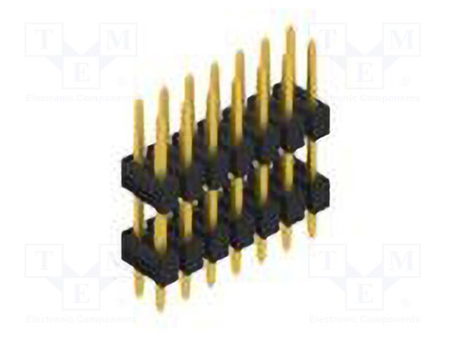 Connector: pin strips; pin header; male; PIN: 14; 2.54mm; THT; 2x7