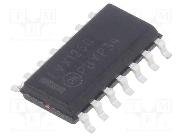 IC: digital; bus buffer; Ch: 4; IN: 2; CMOS; SMD; SO14NB; LVX; 2÷3.6VDC