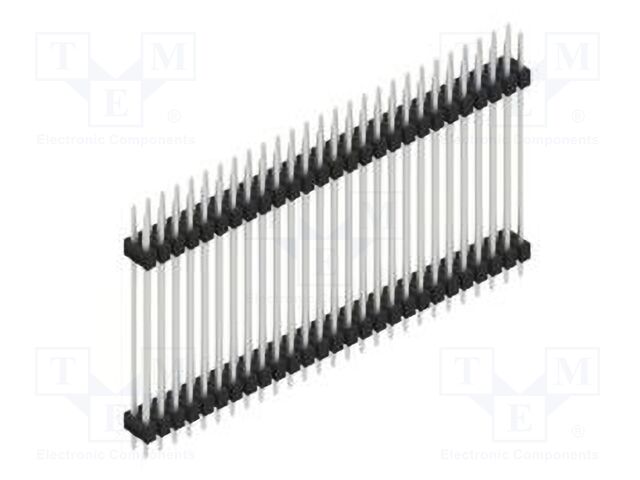 Connector: pin strips; pin header; male; PIN: 54; 2.54mm; THT; 2x27