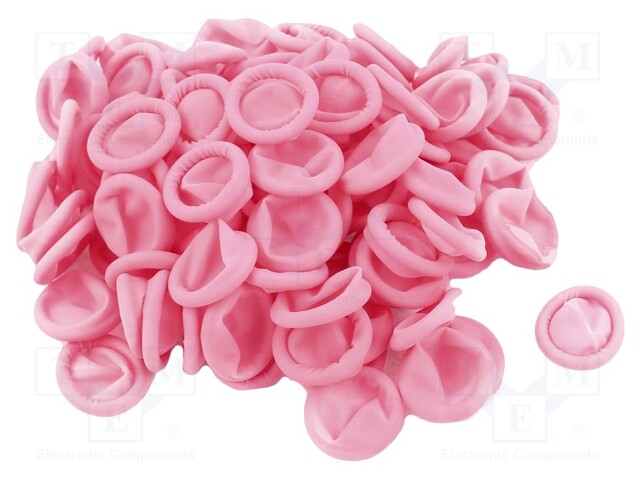 Thimbles; ESD; XL; 720pcs; Features: dissipative; latex; pink; <1TΩ