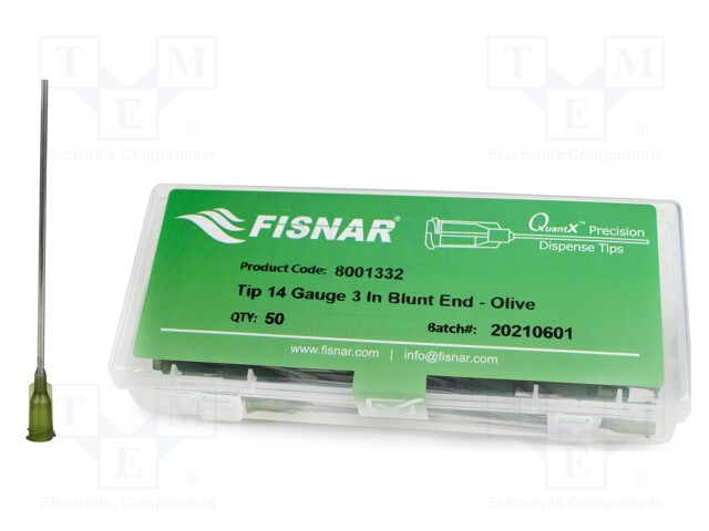 Needle: steel; 3"; Size: 14; straight; 1.6mm; Mounting: Luer Lock