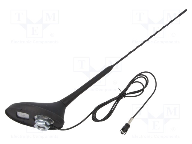 Antenna; car top; 0.4m; AM,FM; Citroën,Peugeot,Toyota; 1.2m; 75Ω