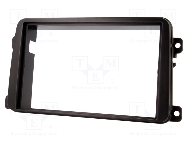 Radio mounting frame; VW; 2 DIN; black