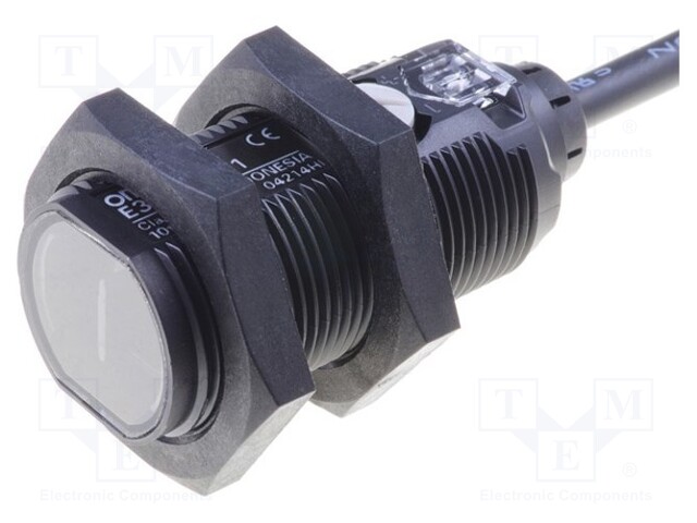 Sensor: photoelectric; straight; Range: 1m; PNP; DARK-ON,LIGHT-ON