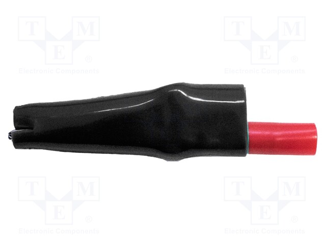Crocodile Clip, Steel, 7.9 mm, 10 A, Black
