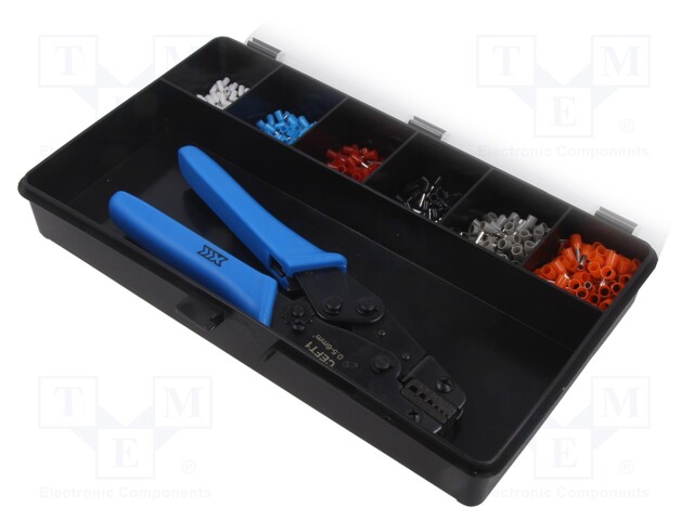 Kit: for crimping push-on connectors, terminal crimping