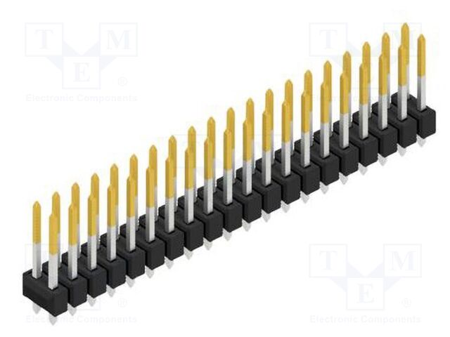 Connector: pin strips; pin header; male; PIN: 40; 2.54mm; THT; 2x20