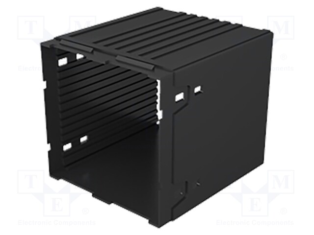 Enclosure: enclosure base; X: 96mm; Y: 96mm; Z: 100mm; PPO; black