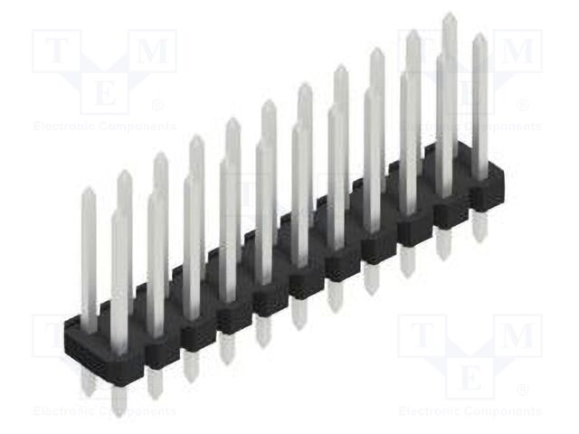 Connector: pin strips; pin header; male; PIN: 22; 2.54mm; THT; 2x11