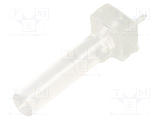 Fiber for LED; round; Ø3mm; Front: convex