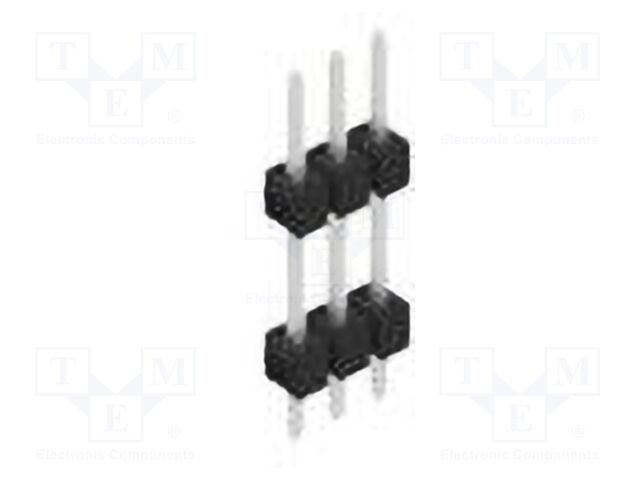 Connector: pin strips; pin header; male; PIN: 3; 2.54mm; THT; 1x3