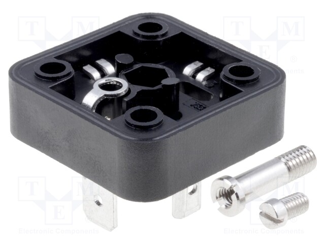 Connector: valve connector; socket; form A; 18mm; male; PIN: 4; 16A