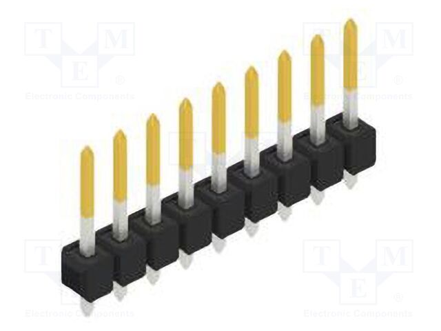 Connector: pin strips; pin header; male; PIN: 9; 2.54mm; THT; 1x9