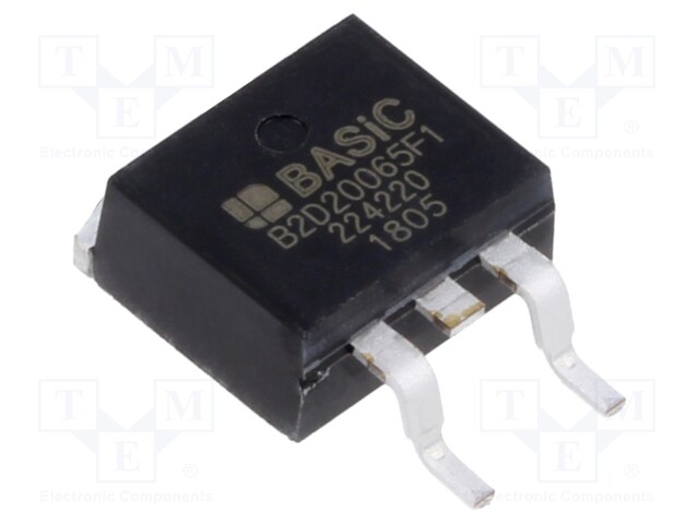 Diode: Schottky rectifying; SiC; SMD; 650V; 20A; TO263-2; reel,tape