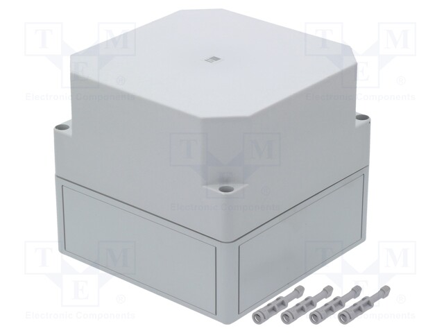 Enclosure: multipurpose; X: 180mm; Y: 182mm; Z: 165mm; PK; light grey