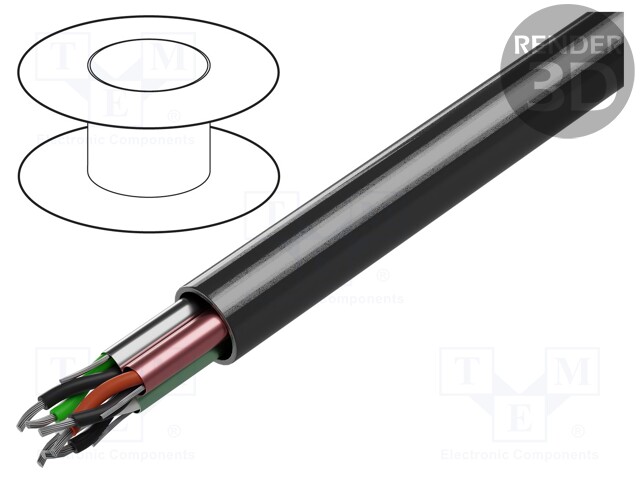 Wire: control cable; stranded; Cu,tinned; chrome; PVC; -20÷80°C