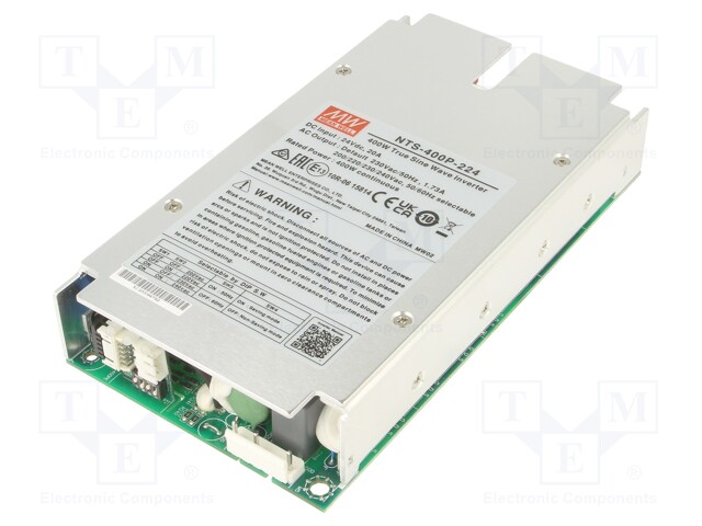 Converter: DC/AC; 400W; Uout: 230VAC; 20÷33VDC; 186x100.5x32mm