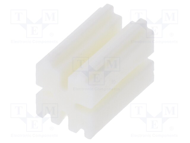 Spacer sleeve; LED; ØLED: 3mm; L: 8mm; natural; UL94V-2; W: 5mm