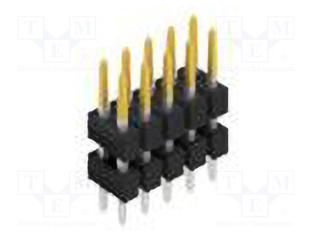 Connector: pin strips; pin header; male; PIN: 10; 2.54mm; THT; 2x5