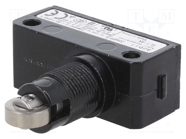 Limit Switch, Top Roller Plunger, SPDT, 100 mA, 125 V, 11.8 N, SL1 Series