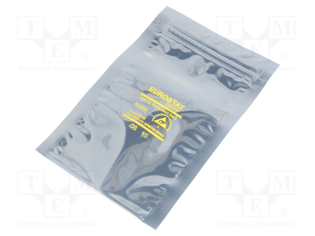 Protection bag; ESD; L: 127mm; W: 76mm; Thk: 76um; Closing: self-seal