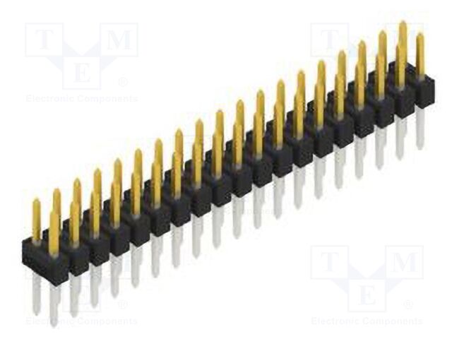 Connector: pin strips; pin header; male; PIN: 38; 2.54mm; THT; 2x19