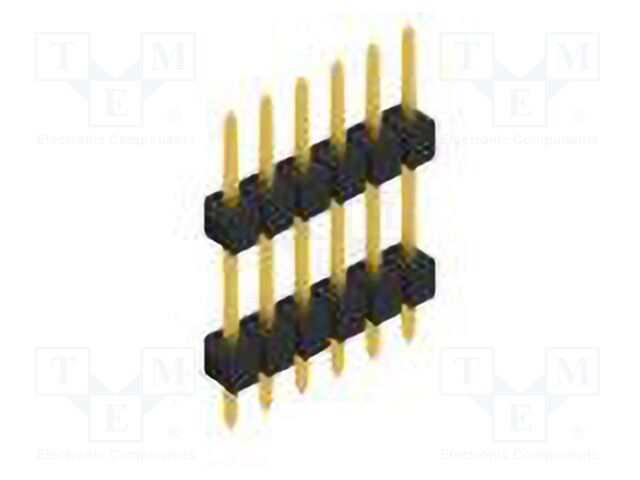 Connector: pin strips; pin header; male; PIN: 6; 2.54mm; THT; 1x6