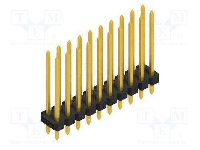 Connector: pin strips; pin header; male; PIN: 20; 2.54mm; THT; 2x10