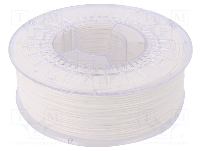 Filament: TPU; 1.75mm; white; Printing temp: 210÷230°C; 1kg