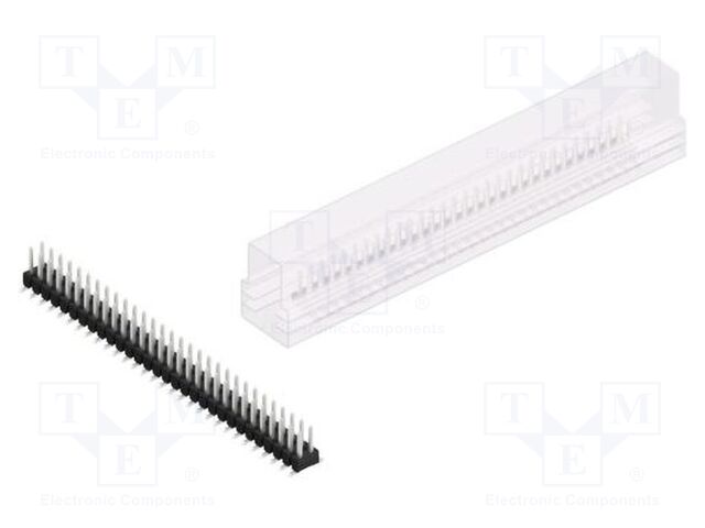 Connector: pin strips; pin header; male; PIN: 60; 2.54mm; SMT; 2x30