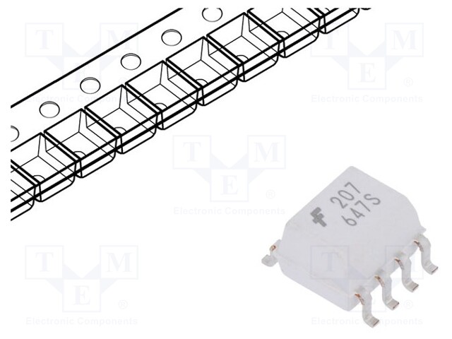 Optocoupler; SMD; Channels: 1; Out: transistor; Uinsul: 2.5kV; SO8