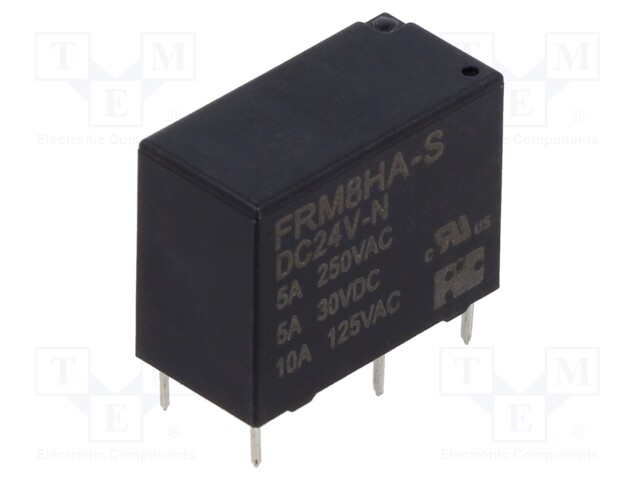Relay: electromagnetic; SPST-NO; Ucoil: 24VDC; Icontacts max: 5A