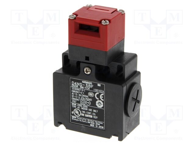 Safety switch: key operated; D4NS; NC + NO; Features: no key; IP67