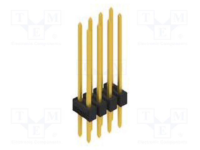 Connector: pin strips; pin header; male; PIN: 8; 2.54mm; THT; 2x4