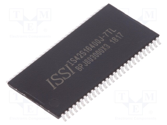 DRAM memory; SDRAM; 4Mx16bit; 143MHz; 7ns; TSOP54 II; 0÷70°C