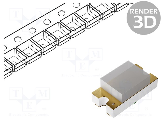 LED; SMD; 0603; green; 45÷145mcd; 1.6x0.8x0.6mm; 170°; 3.4÷3.9V