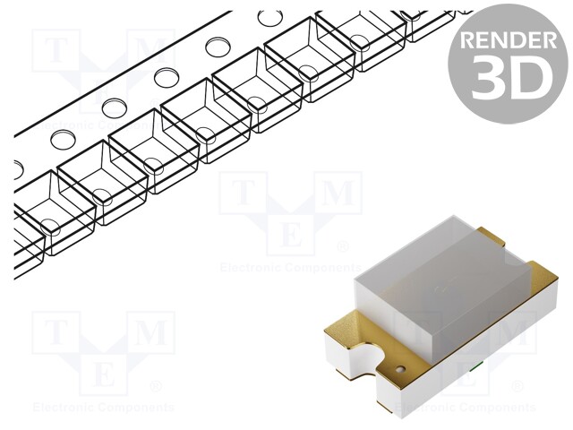 LED; SMD; 0603; red; 28.5÷90mcd; 1.6x0.8x0.6mm; 170°; 1.9÷2.4V; 20mA