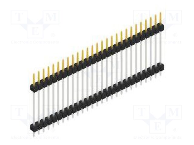 Connector: pin strips; pin header; male; PIN: 27; 2.54mm; THT; 1x27