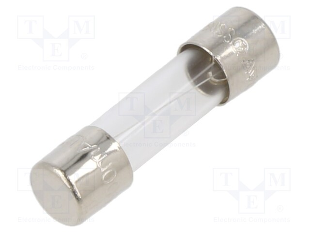 Fuse: fuse; time-lag; 500mA; 250VAC; cylindrical,glass; 5x20mm