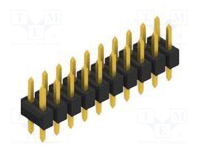 Connector: pin strips; pin header; male; PIN: 20; 2.54mm; THT; 2x10