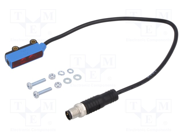Photoelectric Sensor, W2S-2 Series, Background Suppression, 150 mm, PNP, 10 to 30 Vdc