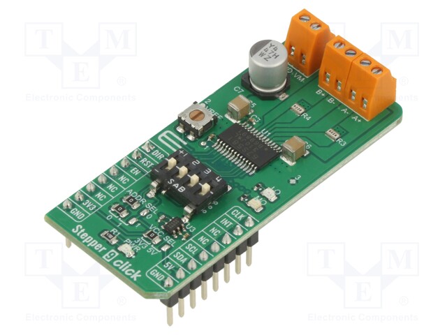 Click board; stepper motor driver; GPIO,I2C; TB67S581FNG